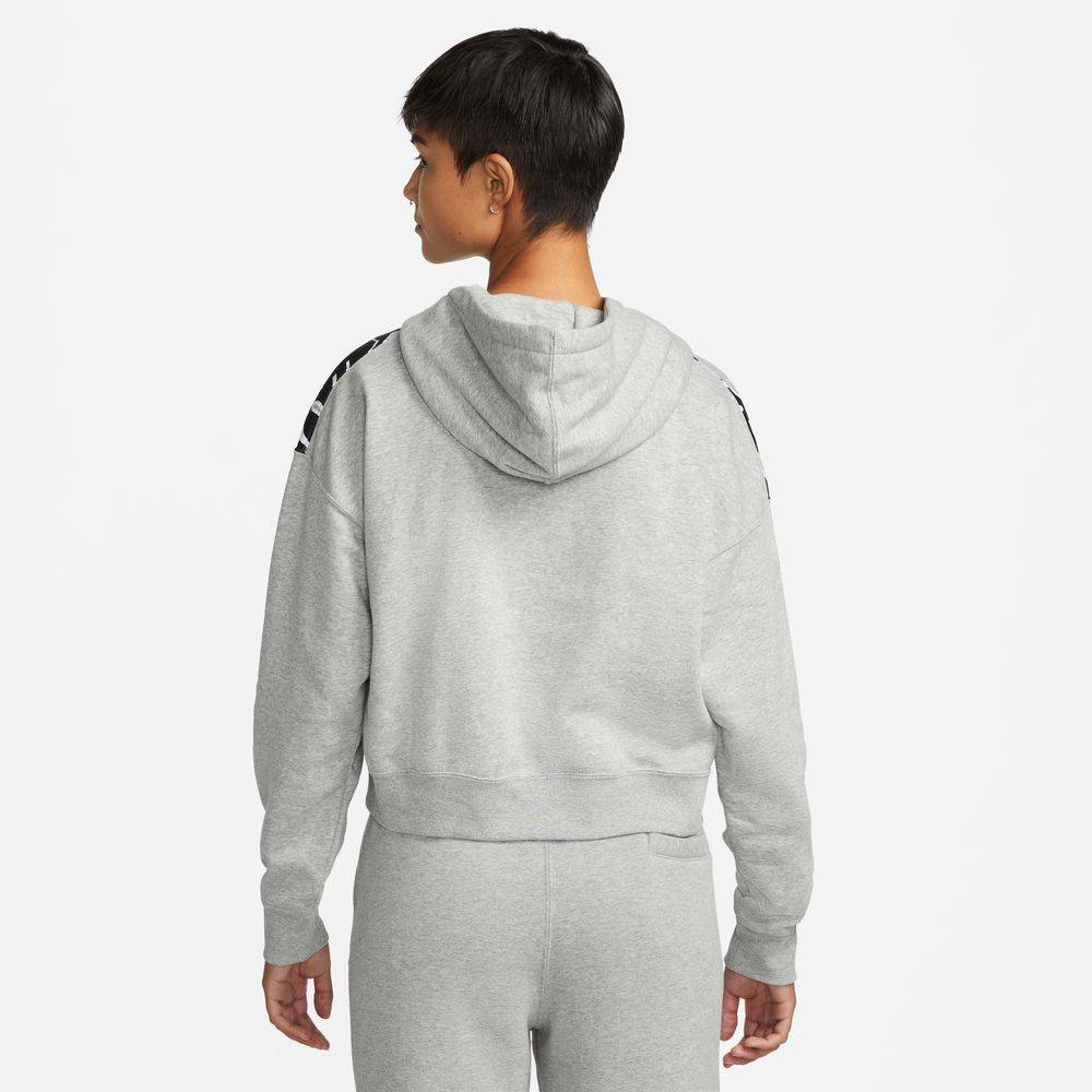 NIKE JORDAN WOMENS ALL-OVER-PRINT CROPPED HOODIE