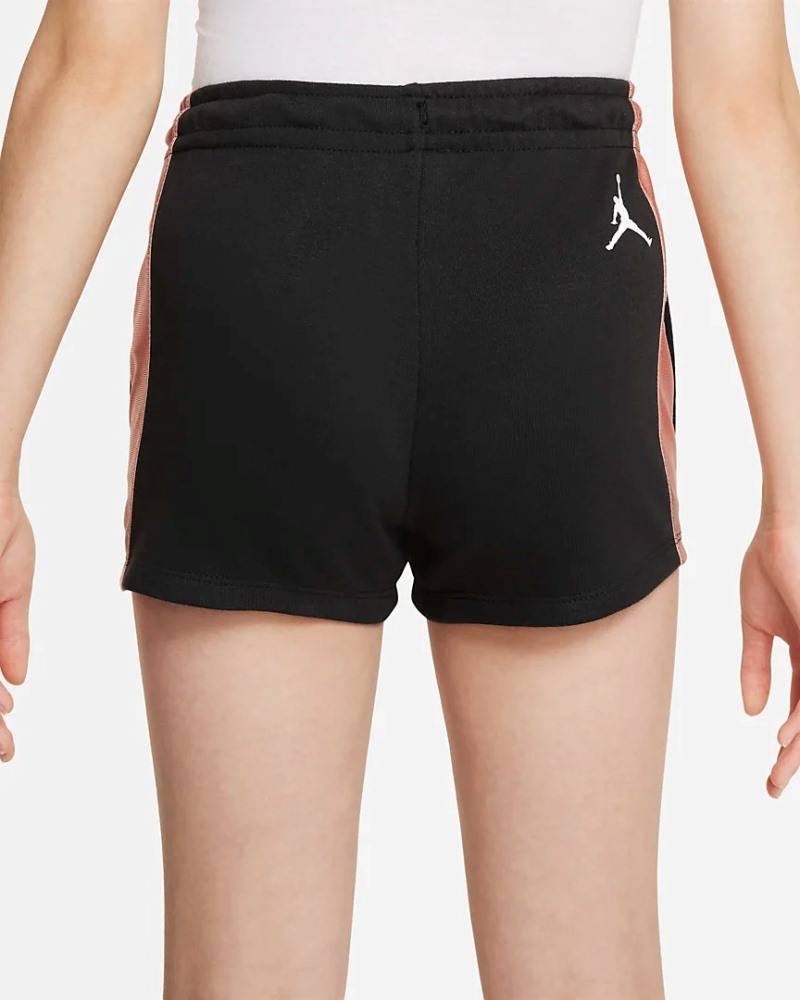 NIKE JORDAN GIRLS PINK SATIN JUMPMAN SHORT
