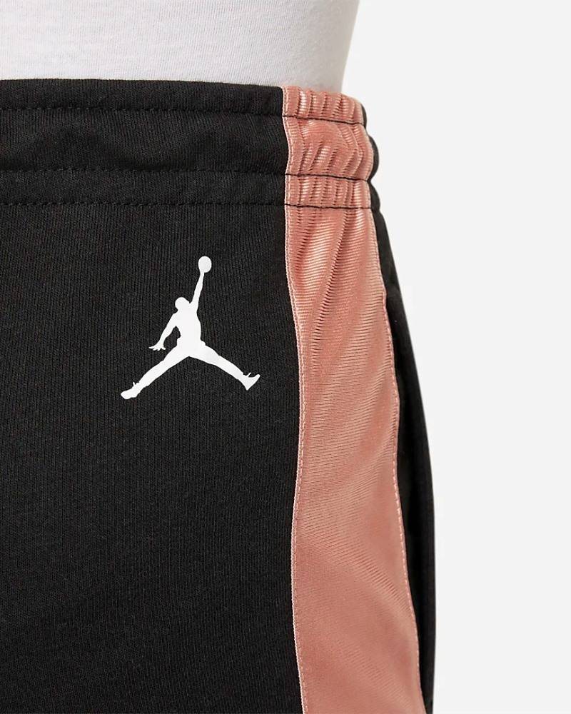 NIKE JORDAN GIRLS PINK SATIN JUMPMAN SHORT