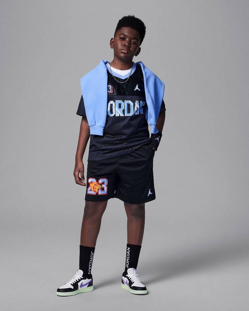 NIKE JORDAN BOYS CUSTOMIZED AIR FLAME SHORT