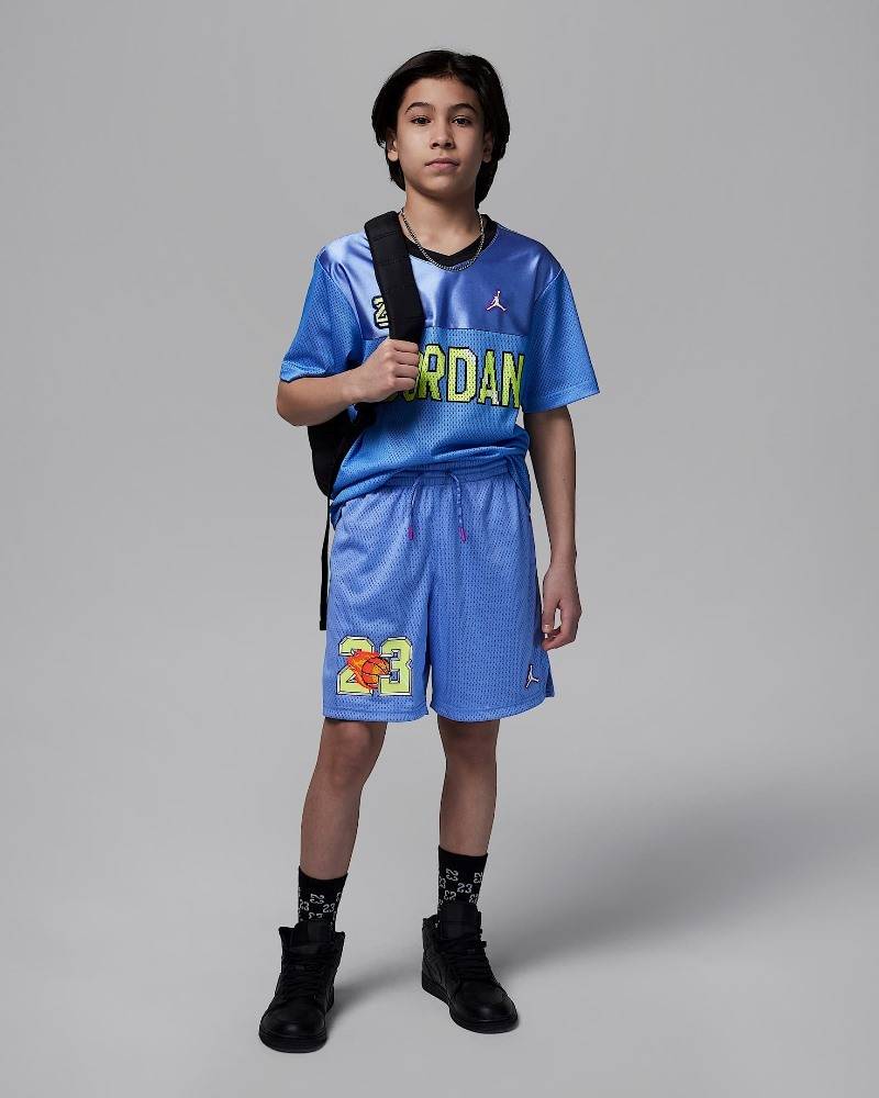 NIKE JORDAN BOYS CUSTOMIZED AIR FLAME SHORT