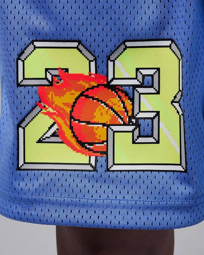 NIKE JORDAN BOYS CUSTOMIZED AIR FLAME SHORT