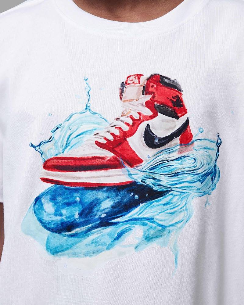 NIKE JORDAN BOYS AJ1 WAVE SS TEE