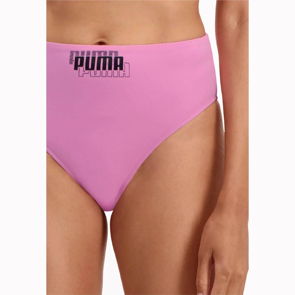 PUMA SWIM WOMENS HIGH WAIST BIKINI BOTTOM