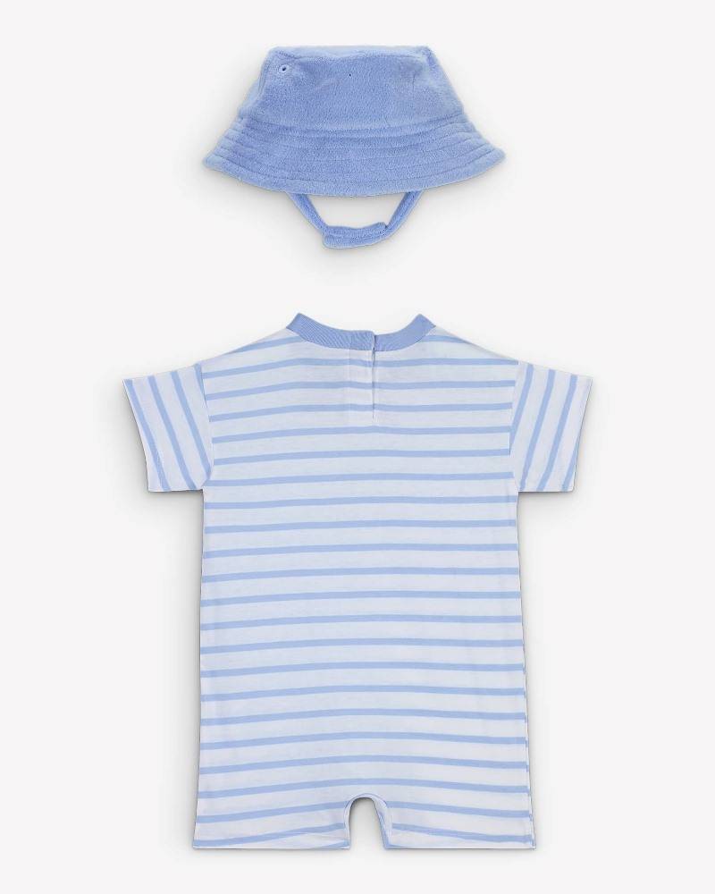 NIKE BABY BOY TOWEL TERRY SS / SL ROMPER