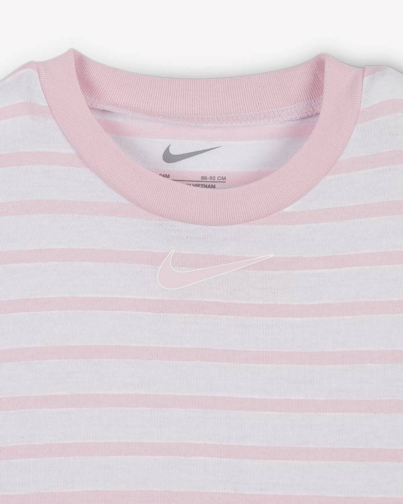NIKE INFANT GIRLS TOWEL TERRY SS / SL ROMPER