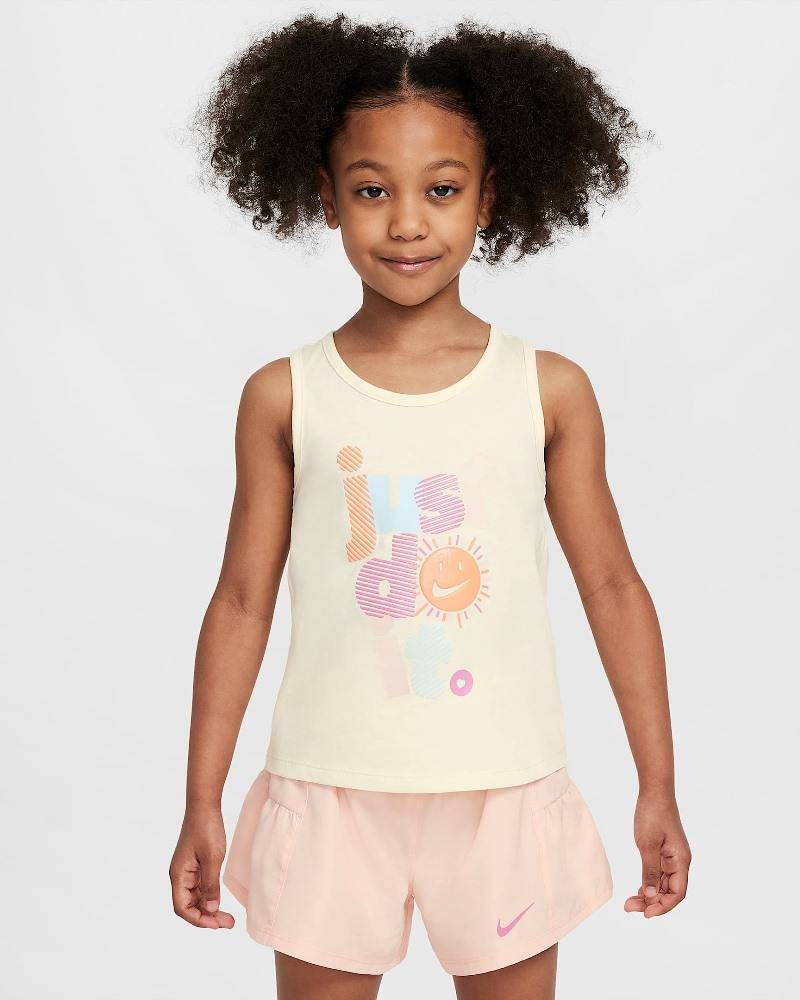 NIKE LITTLE GIRLS SUNNY SWOOSH TANK SHORT SET