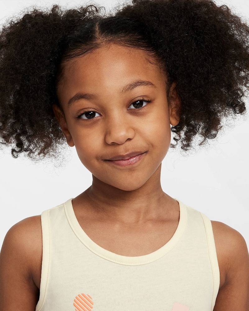 NIKE LITTLE GIRLS SUNNY SWOOSH TANK SHORT SET