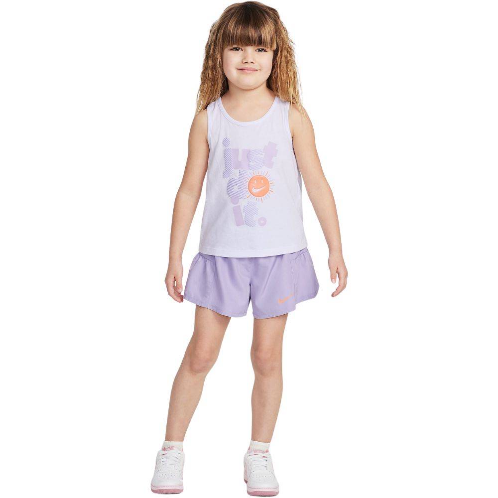 NIKE LITTLE GIRLS SUNNY SWOOSH TANK SHORT SET