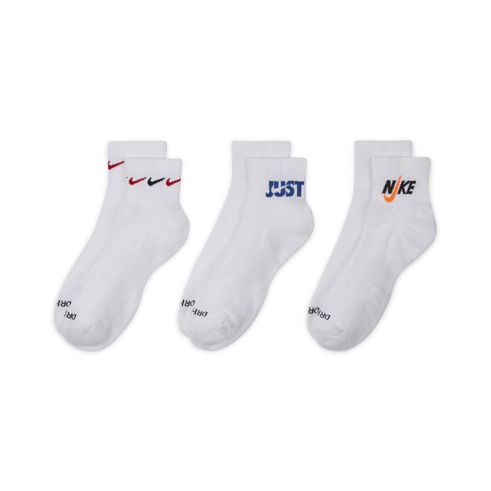 NIKE EVERYDAY PLUS CUSHION ANKLE 3-PAIRS SOCKS