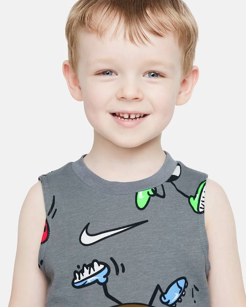 NIKE LITTLE KIDS MUSCLE TANK AND SHORT SET