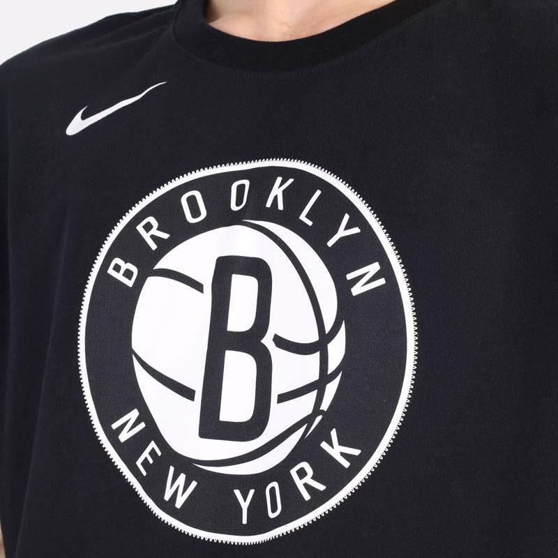 NIKE NBA BROOKLYN NETS DRI-FIT LOGO TEE