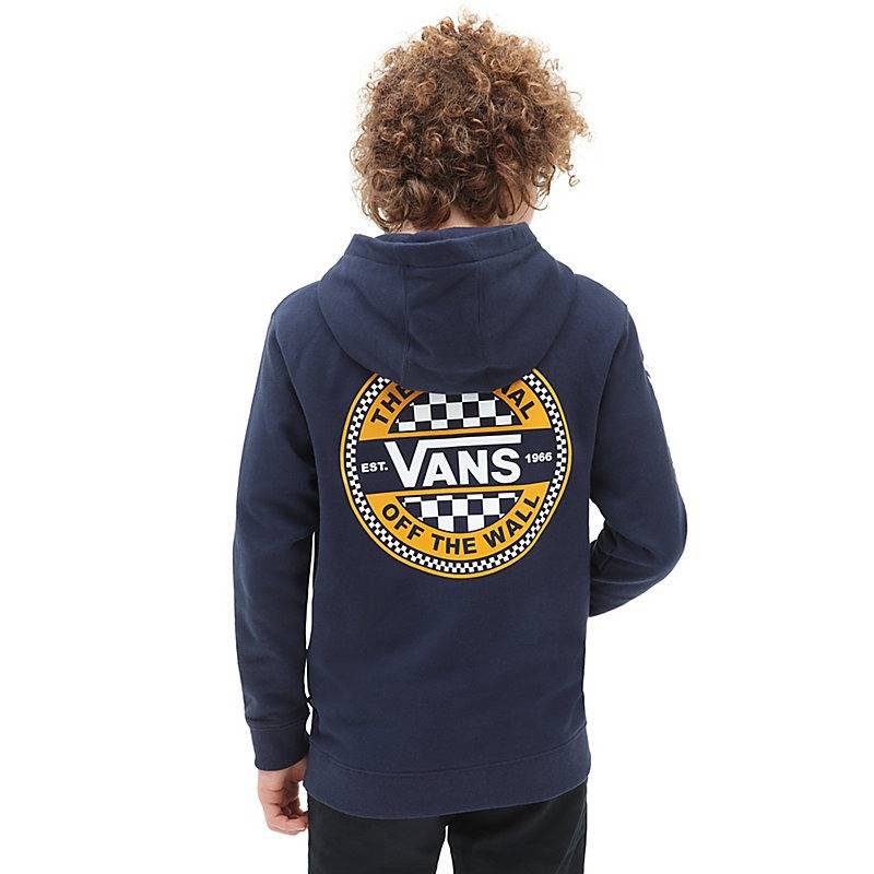 VANS BOYS CIRCLE CHECKER PULLOVER HOODIE