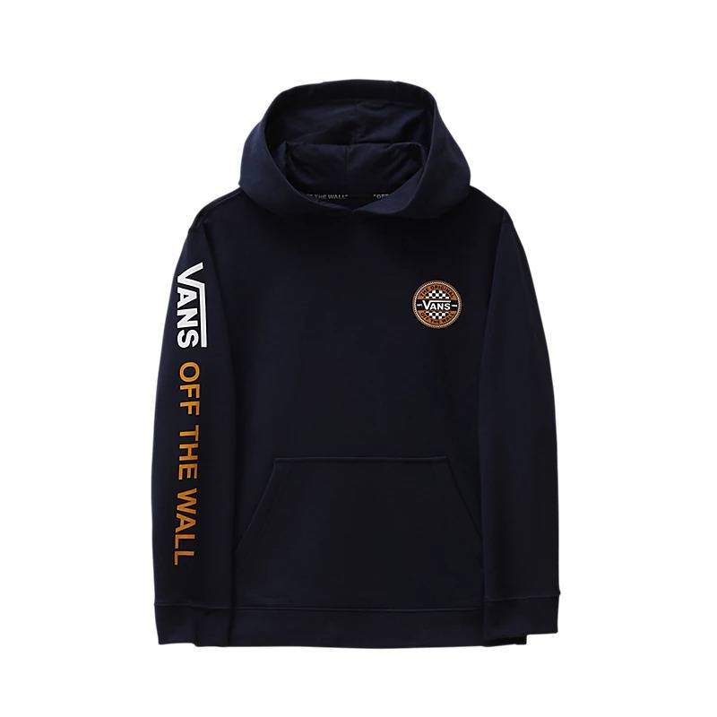 VANS BOYS CIRCLE CHECKER PULLOVER HOODIE