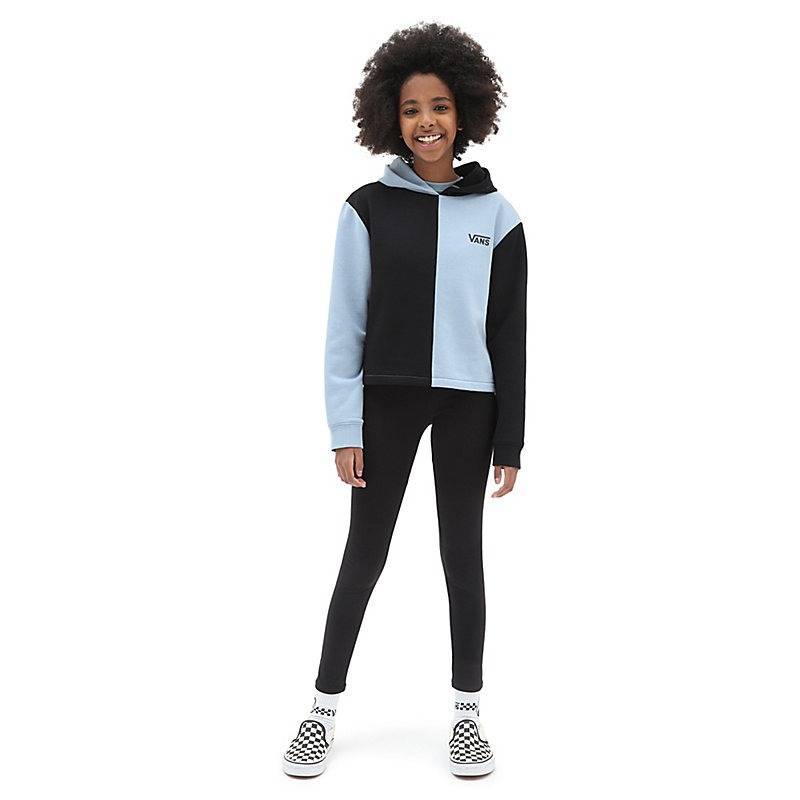 VANS GIRLS BLOCK IT CROPPED HOODIE