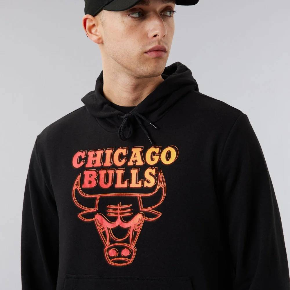 NEW ERA NBA CHICAGO BULLS NEON FADE HOODIE