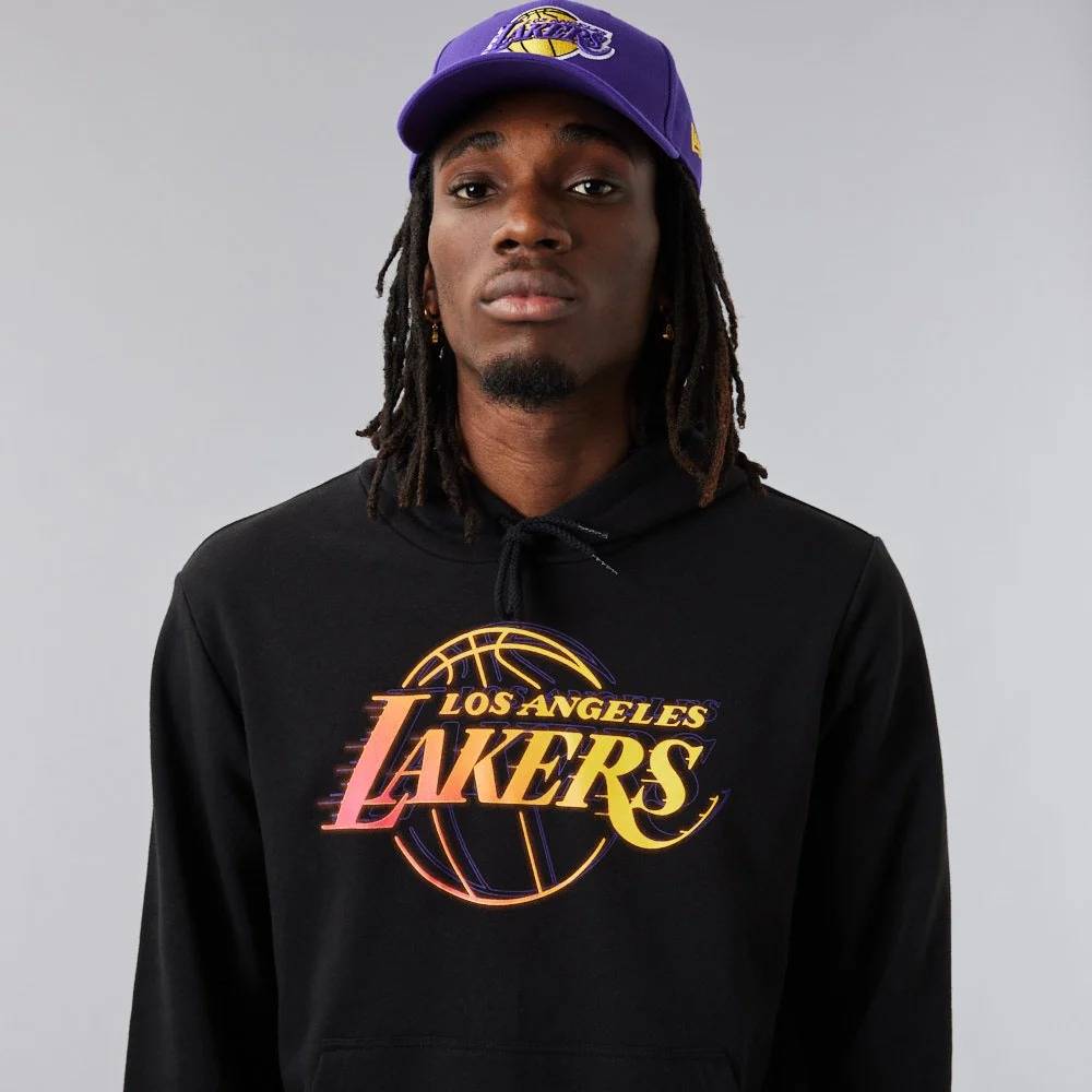 NEW ERA NBA LOS ANGELES LAKERS NEON FADE HOODIE