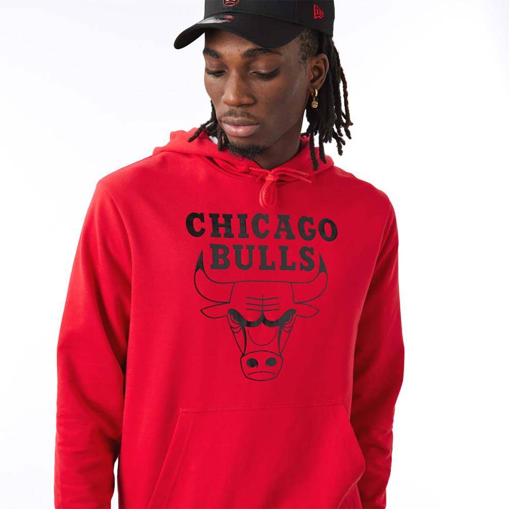 NEW ERA NBA CHICAGO BULLS FOIL PRINT HOODIE