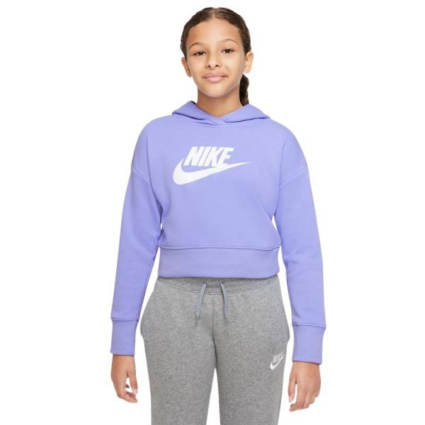 NIKE NSW GIRLS FRENCH TERRY CROP HOODIE