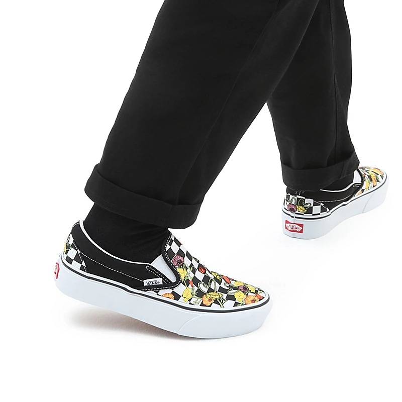 VANS CLASSIC SLIP-ON PLATFORM WOMENS SHOES