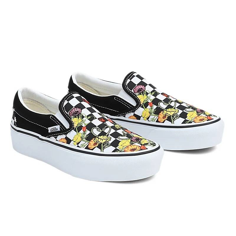 VANS CLASSIC SLIP-ON PLATFORM WOMENS SHOES