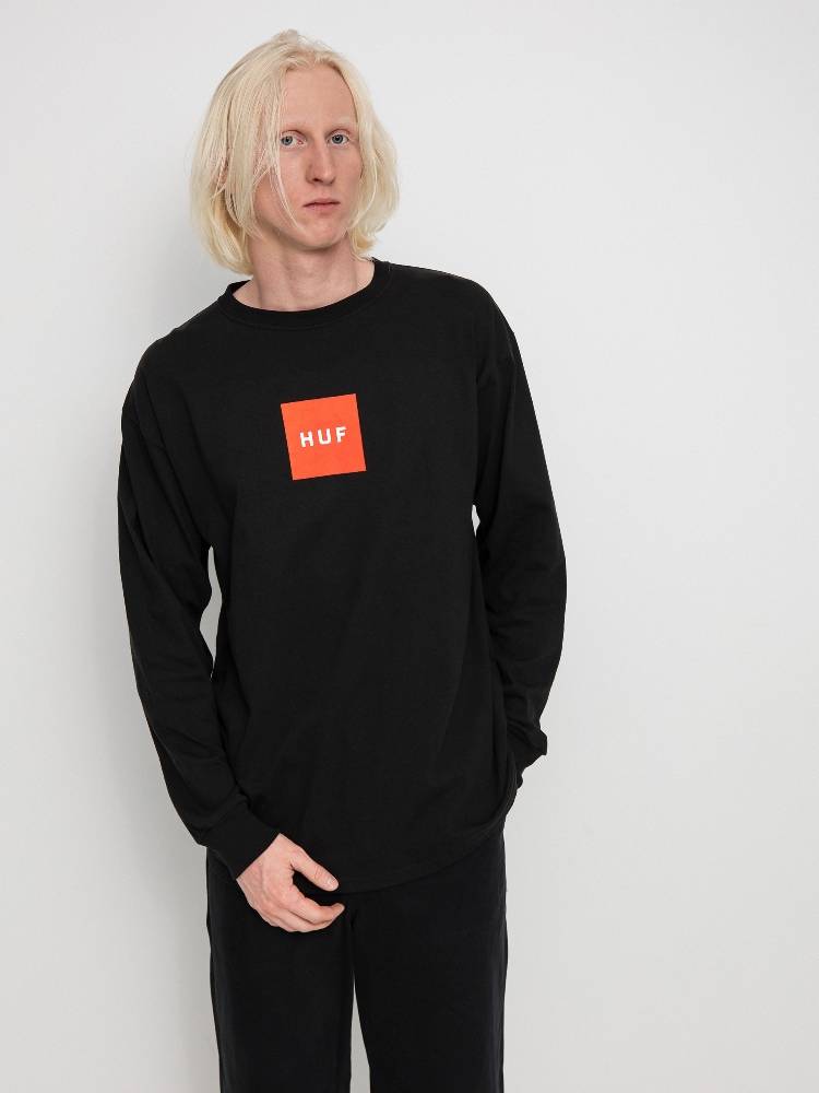 HUF ESSENTIALS BOX LOGO LONG SLEEVE TEE