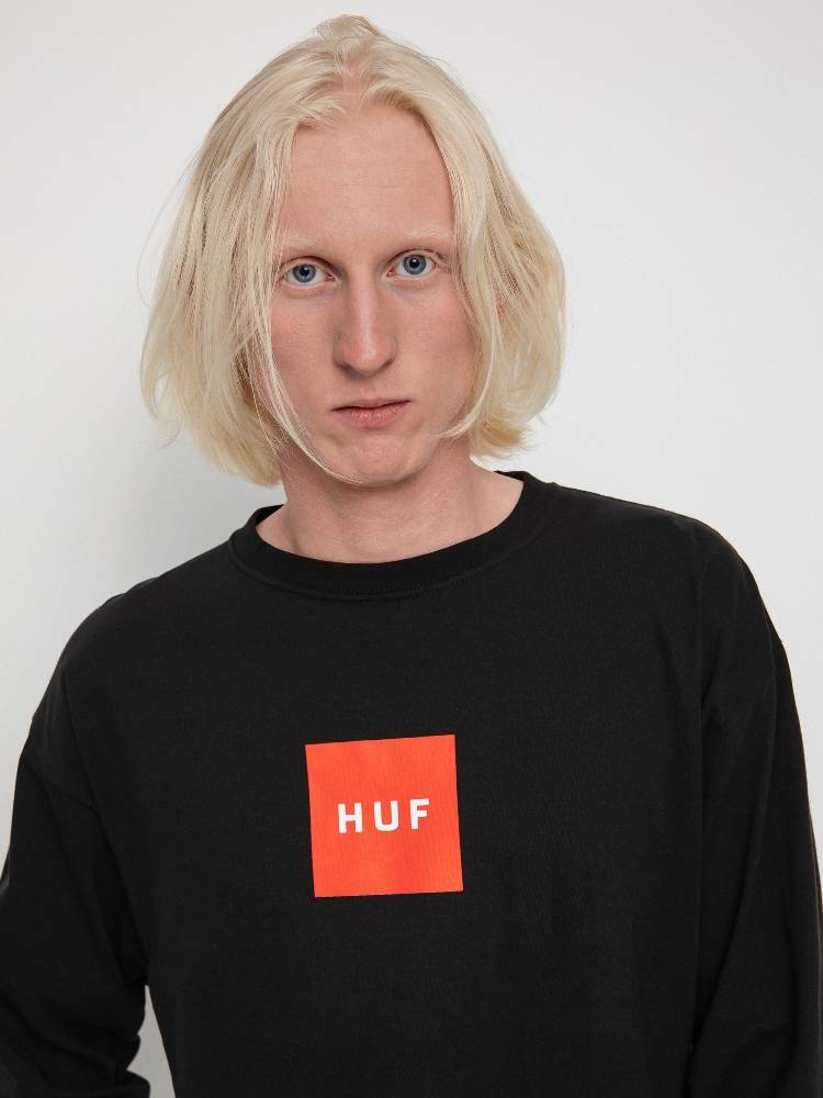 HUF ESSENTIALS BOX LOGO LONG SLEEVE TEE