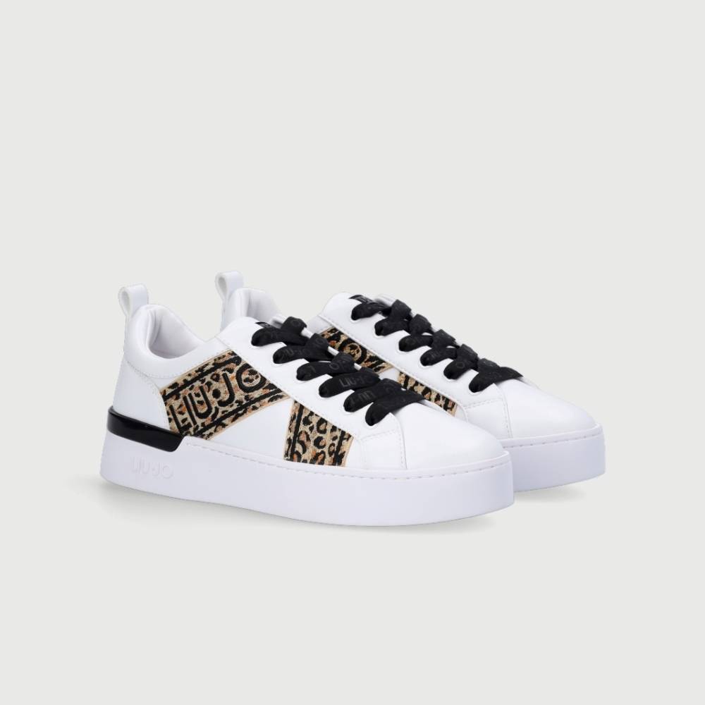 LIU JO SILVIA 38 - SNEAKERS WITH JACQUARD DETAIL