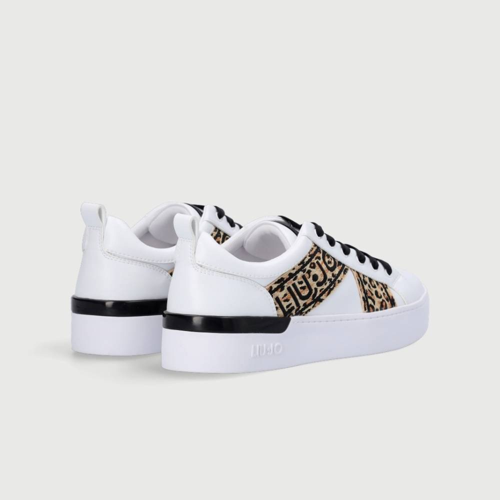 LIU JO SILVIA 38 - SNEAKERS WITH JACQUARD DETAIL