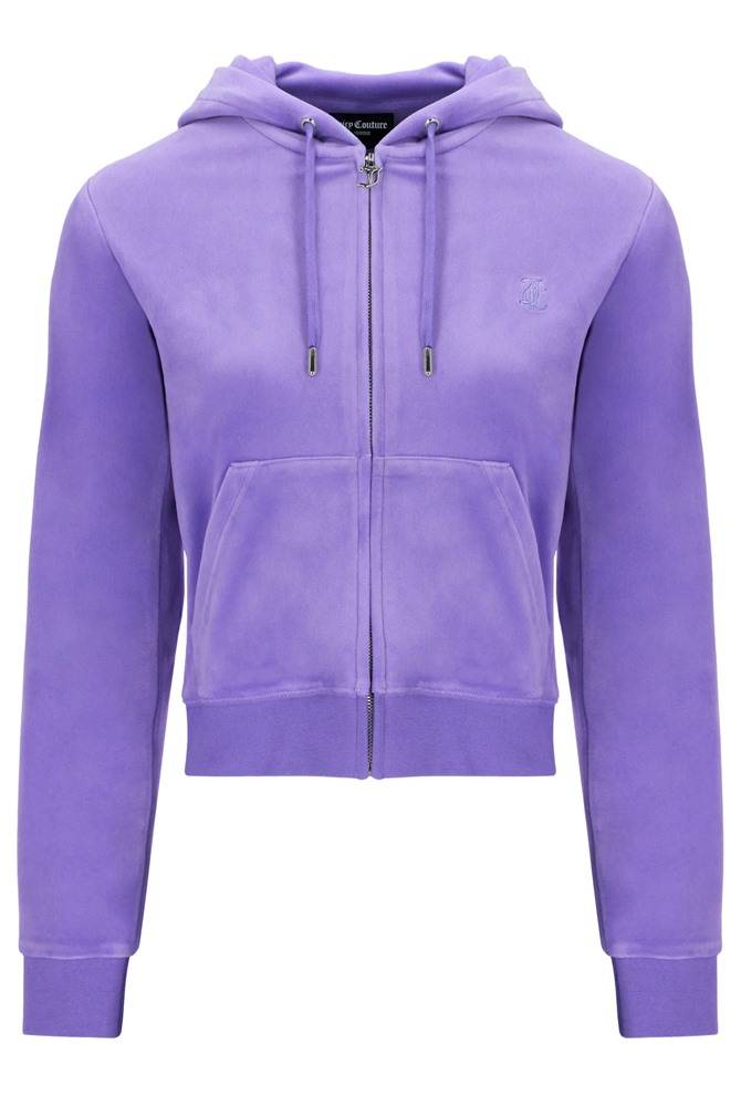 JUICY COUTURE ROBERTSON CLASSIC VELOUR ZIP HOODIE