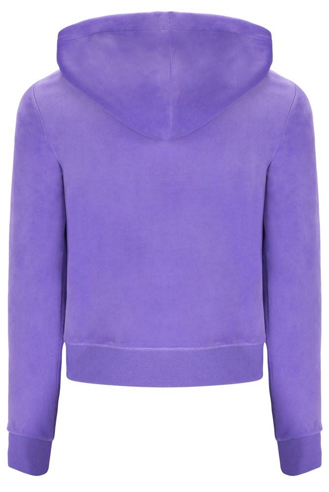 JUICY COUTURE ROBERTSON CLASSIC VELOUR ZIP HOODIE