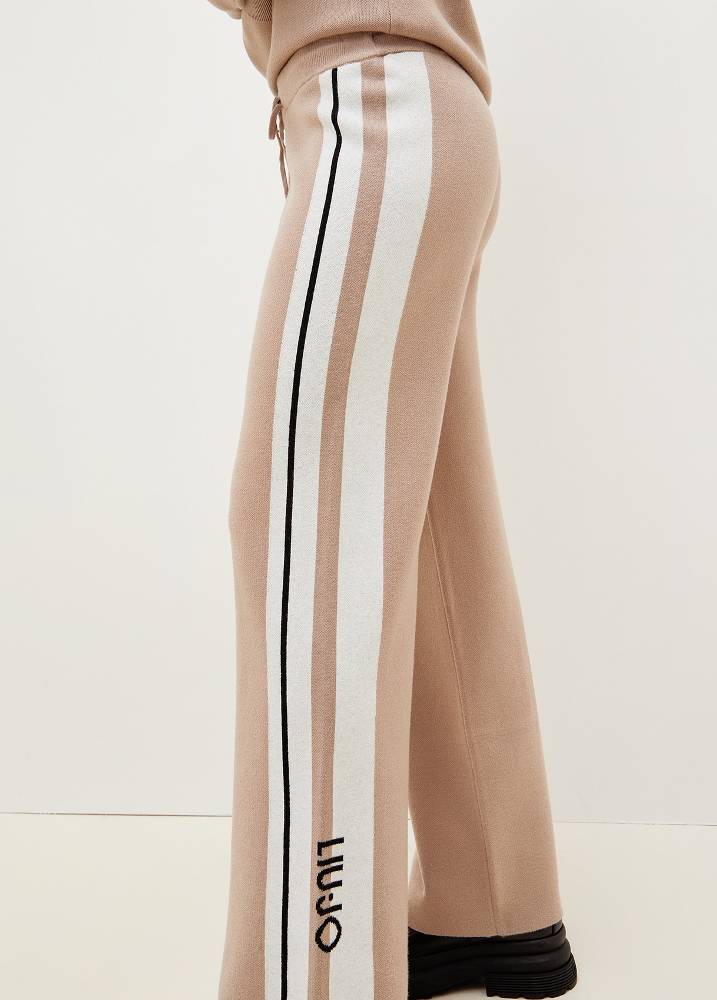 LIU JO LOGO KNITTED TROUSERS