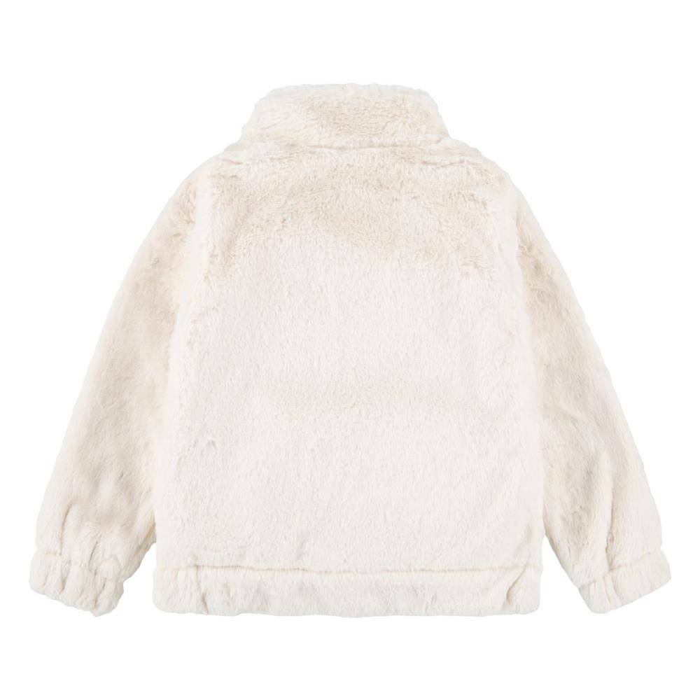 NIKE BIG SWOOSH FAUX FUR GIRLS JACKET