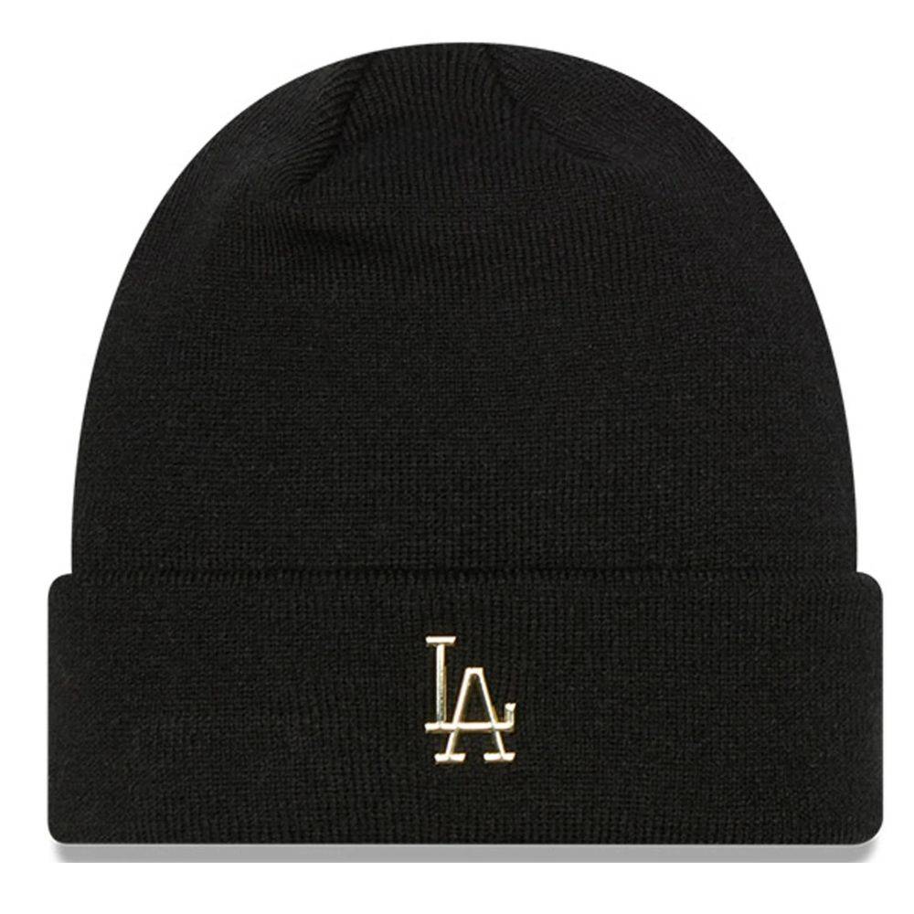 NEW ERA LOS ANGELES LAKERS METALLIC BADGE BEANIE