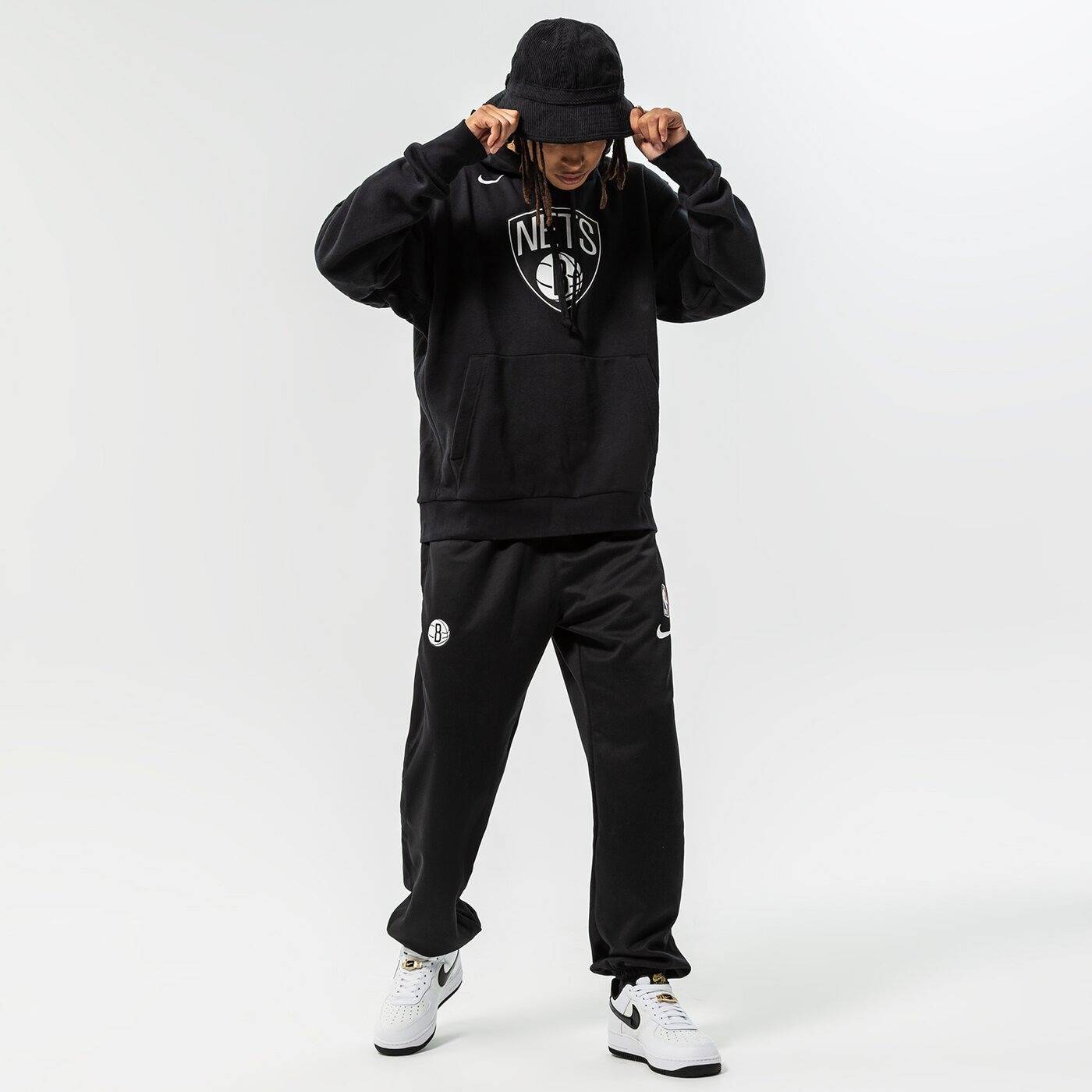 NIKE NBA BROOKLYN NETS ESSENTIALS FLEECE HOODIE