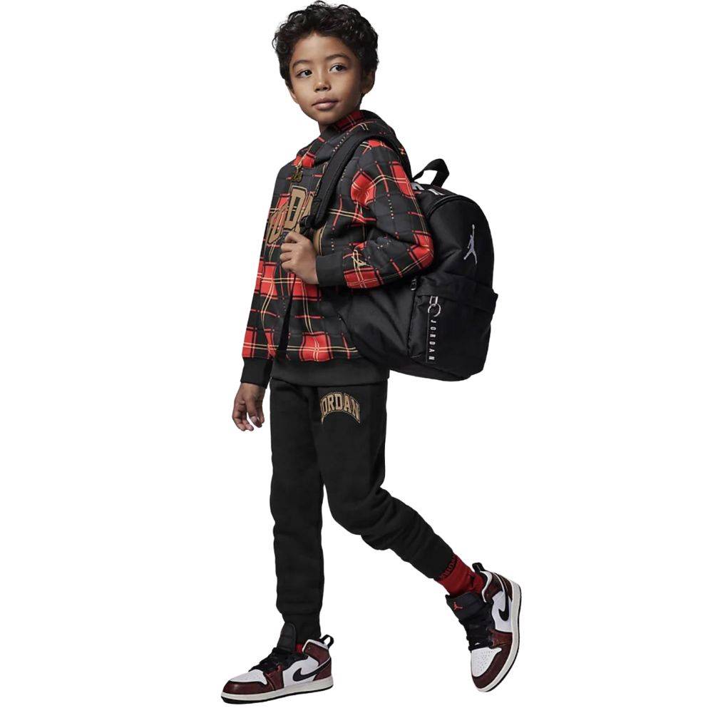 NIKE JORDAN LITTLE KIDS PLAID HOODIE AND PANT SET