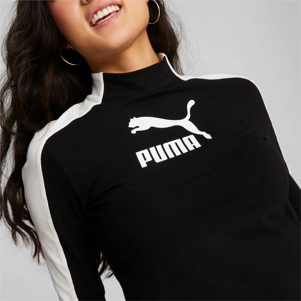 PUMA T7 CROPPED SLIM LONGSLEEVE TEE