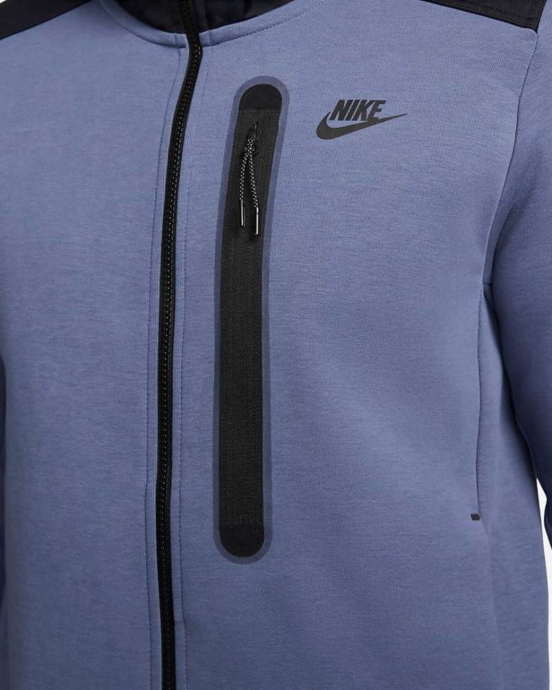 NIKE TECH FLEECE OVERLAY FULL-ZIP HOODIE