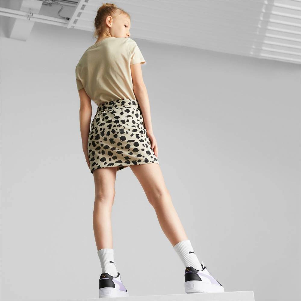 PUMA ESS+ ANIMAL PRINTED KNOTTED GIRLS SKIRT