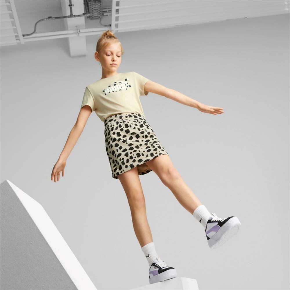 PUMA ESS+ ANIMAL PRINTED KNOTTED GIRLS SKIRT