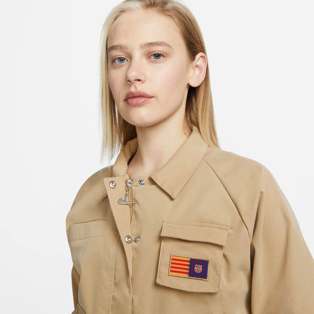 NIKE FCB WOMENS SWOOSH WOVEN JKT