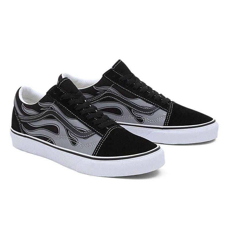 VANS REFLECTIVE FLAME OLD SKOOL LO SHOES