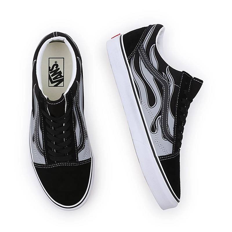 VANS REFLECTIVE FLAME OLD SKOOL LO SHOES