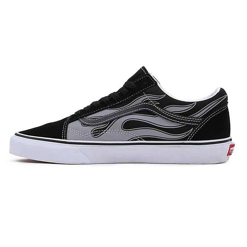 VANS REFLECTIVE FLAME OLD SKOOL LO SHOES