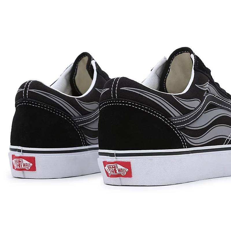 VANS REFLECTIVE FLAME OLD SKOOL LO SHOES