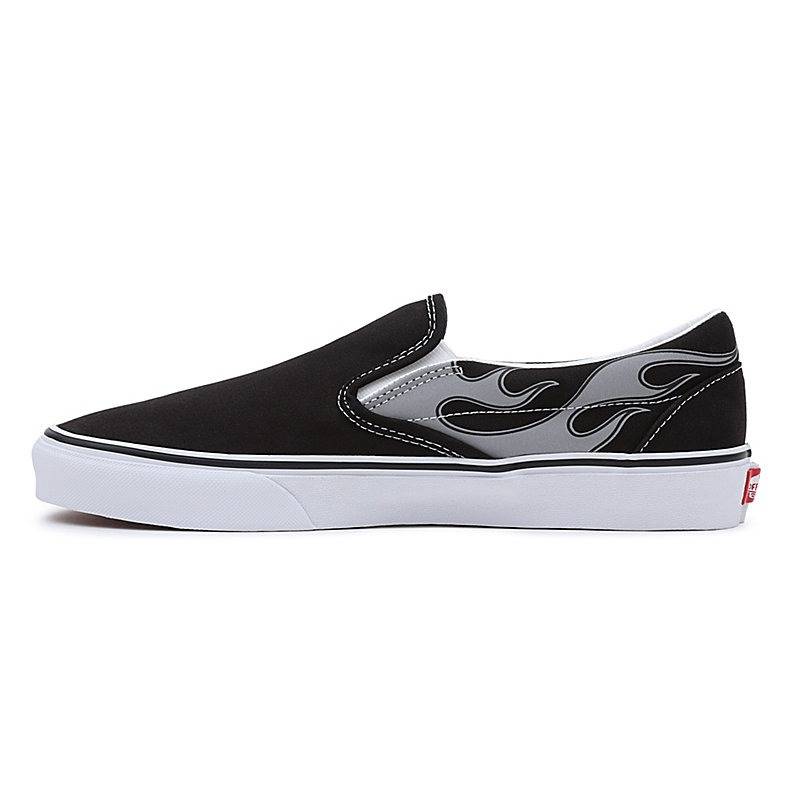 VANS CLASSIC REFLECTIVE FLAME SLIP-ON SHOES