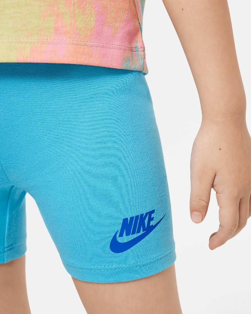 NIKE LITTLE GIRLS BOXY TEE & BIKE SHORT SET