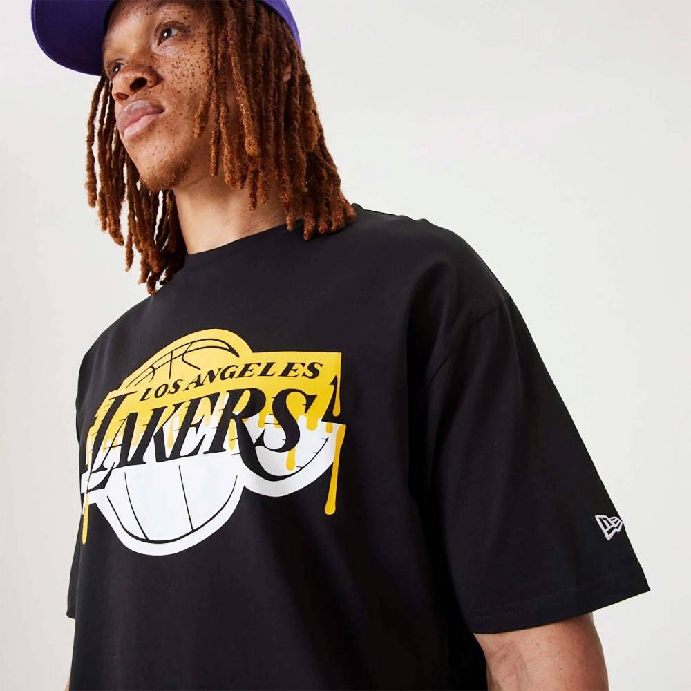 NEW ERA LOS ANGELES LAKERS NBA DRIP LOGO TEE