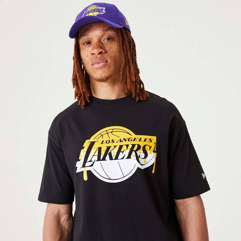 NEW ERA LOS ANGELES LAKERS NBA DRIP LOGO TEE