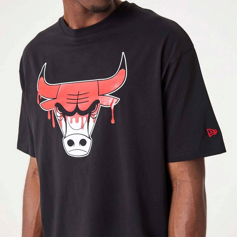 NEW ERA CHICAGO BULLS NBA DRIP LOGO TEE